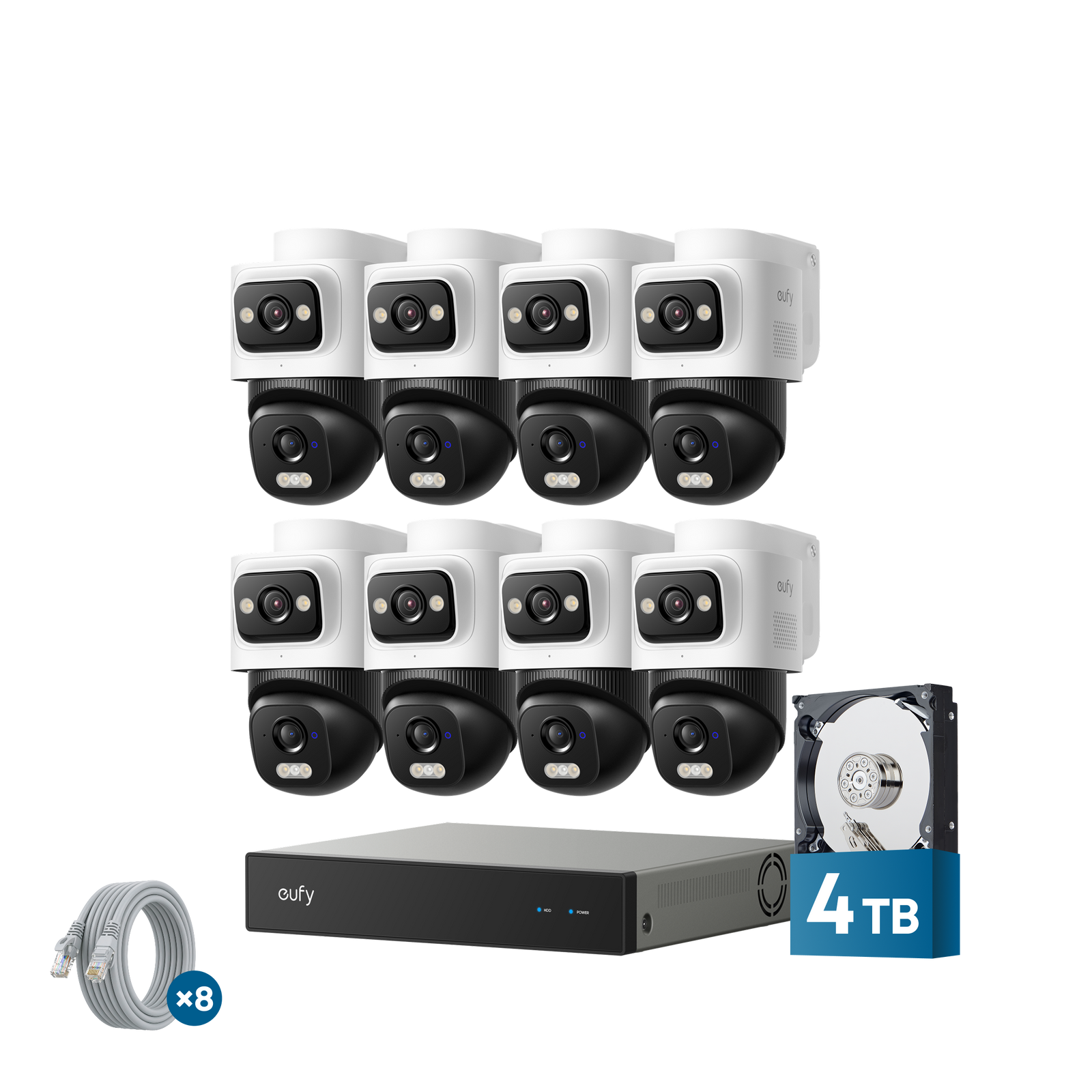 eufy Security NVR System E50-8-Cam Kit 4TB