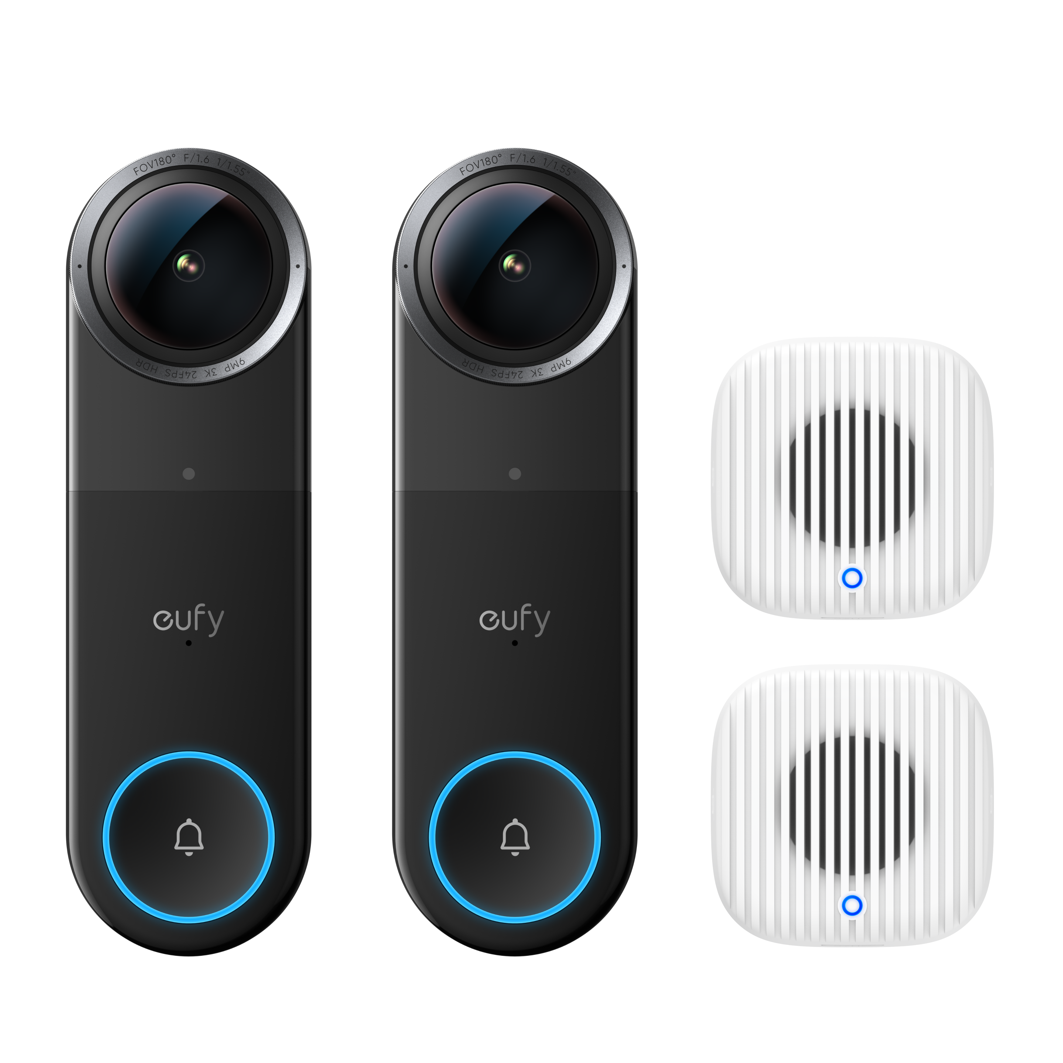eufy Video Doorbell S4 2-Pack with 2× Chime 2