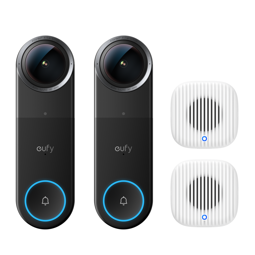 eufy Video Doorbell S4 2-Pack with 2× Chime 2