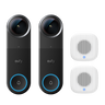eufy Video Doorbell S4 2-Pack with 2× Chime 2