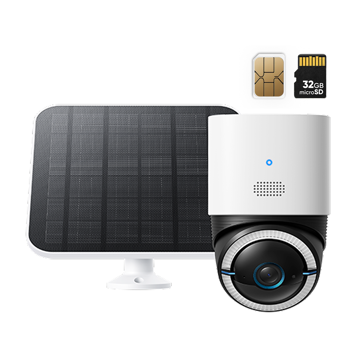 eufy 4G LTE Cam S330 with solar panel and 32GB microSD for outdoor security