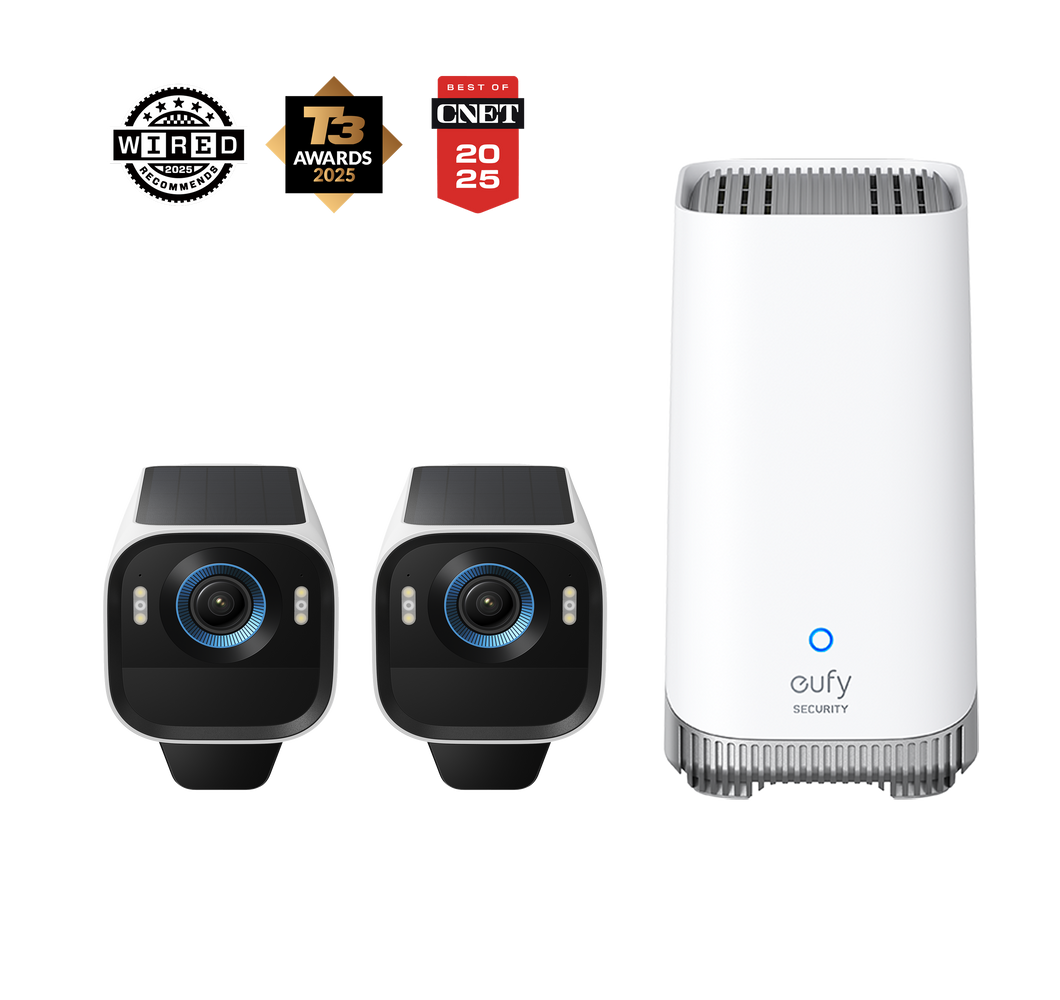 eufy award-winning security cameras with base station