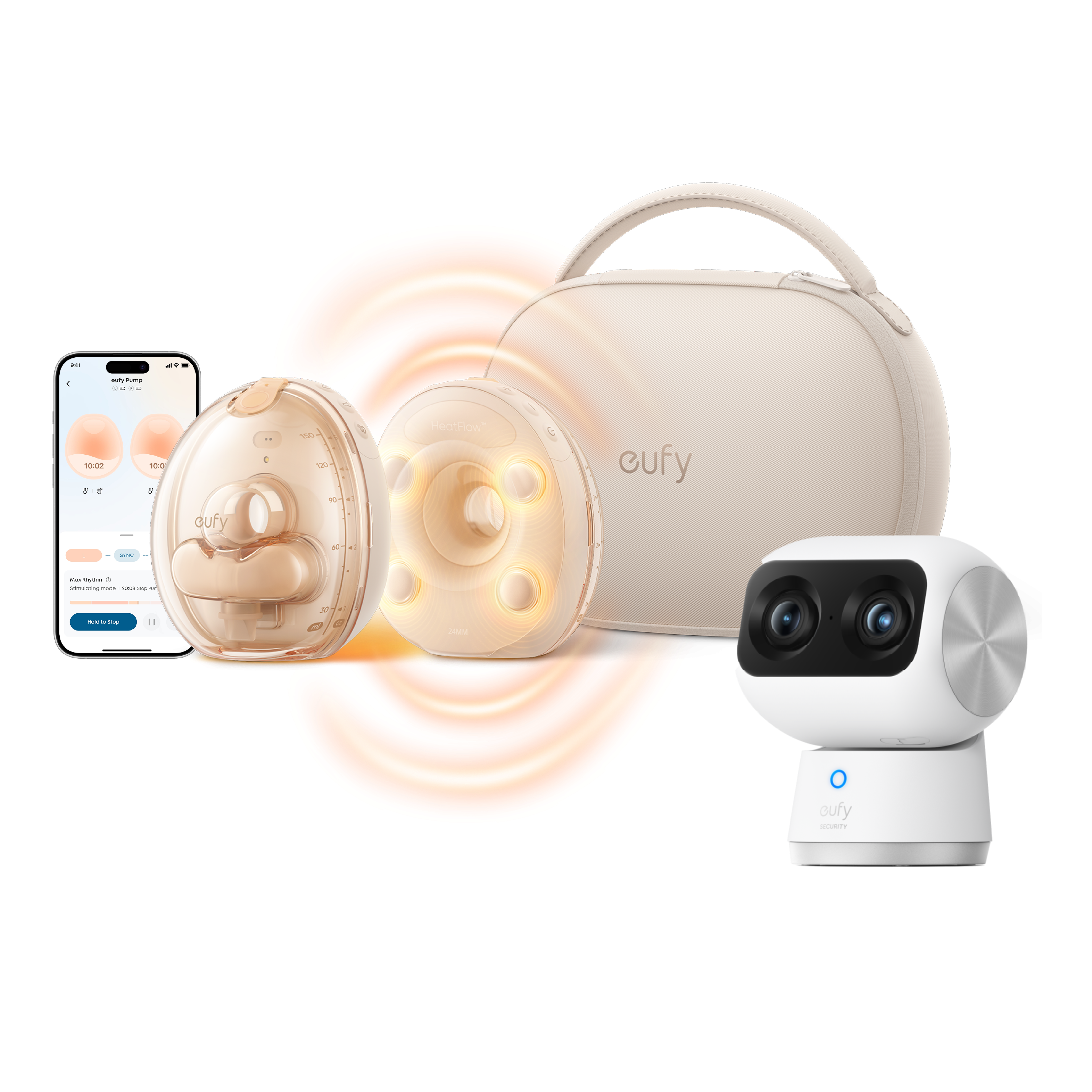 eufy Wearable Breast Pump S2 Pro & Indoor Cam S350