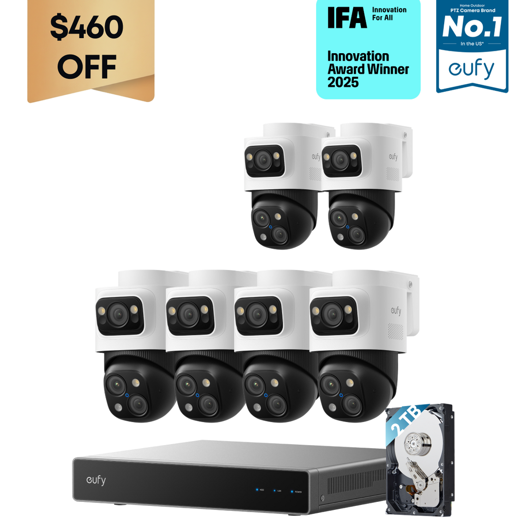 eufy 6-Cam Kit PoE NVR Security System S4 Max