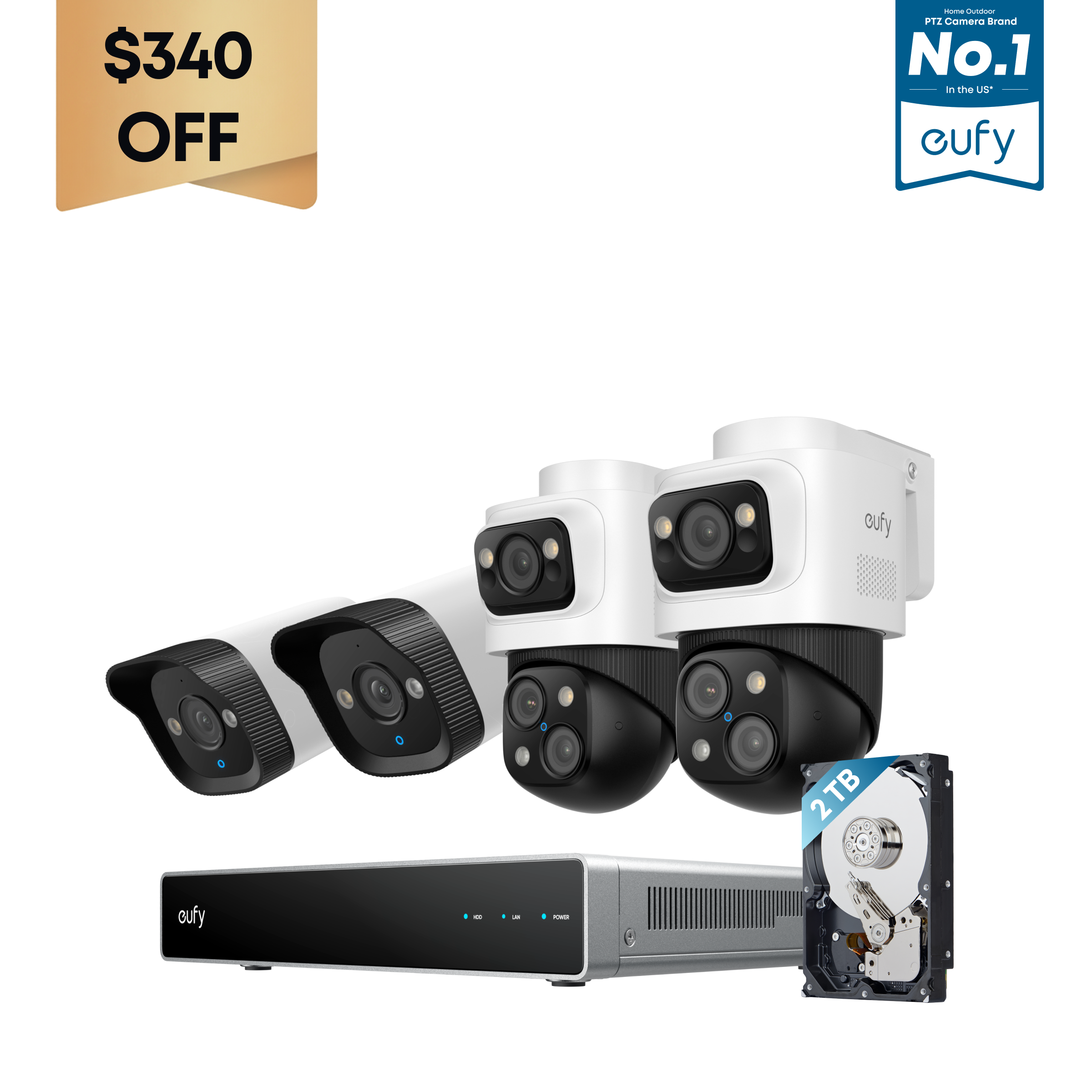 eufy PoE NVR Security System S4