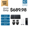 eufyCam S4 2-Cam Kit + Video Doorbell E340