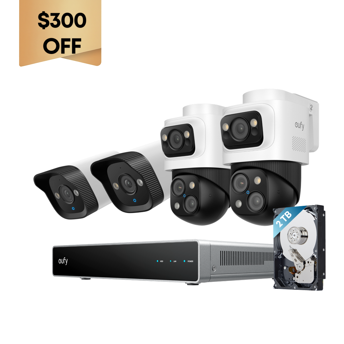 eufy PoE NVR Security System S4