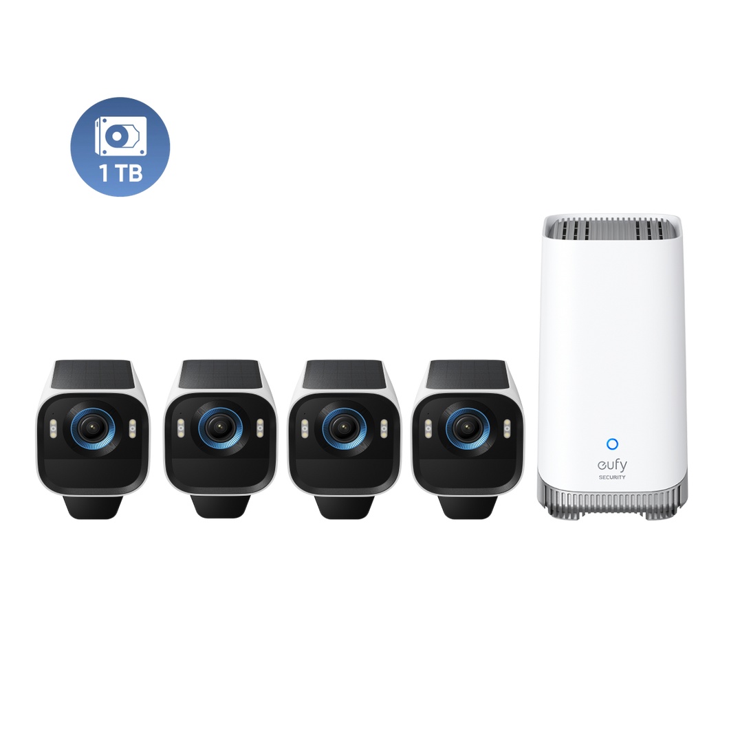 eufyCam S3 Pro 4-Cam Kit + 1 TB Hard Drive