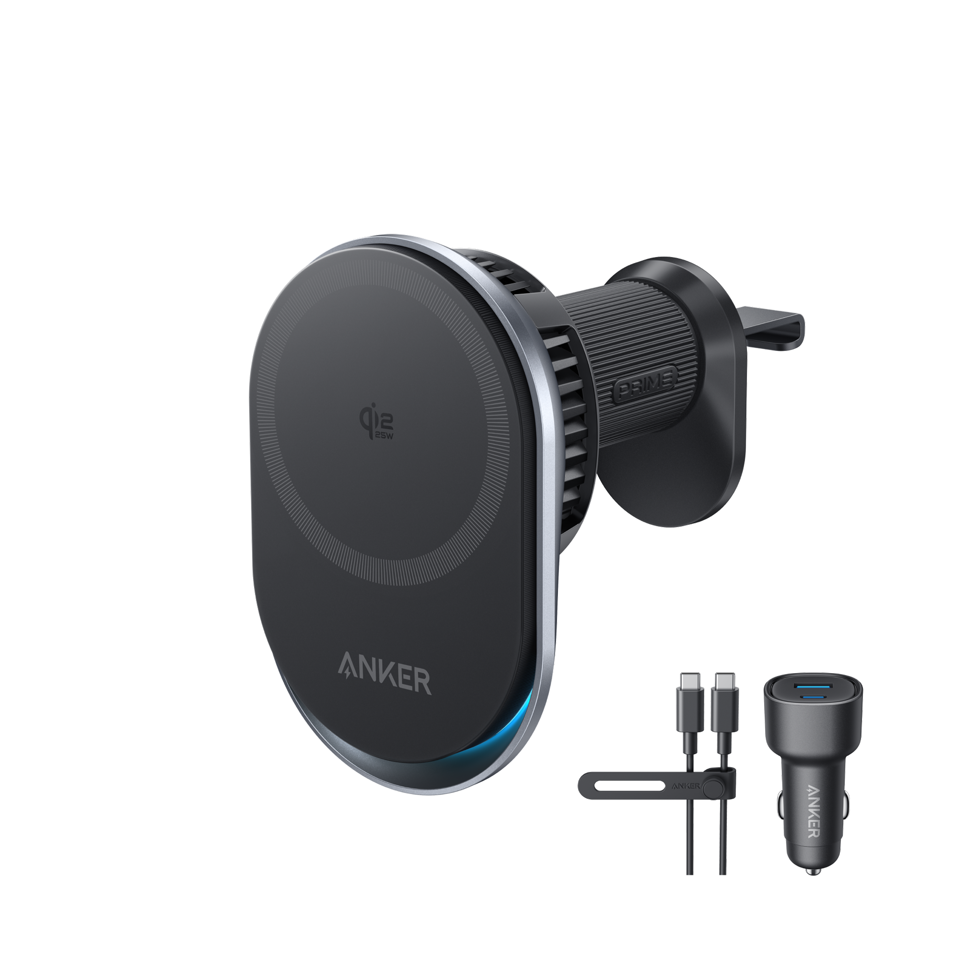 Anker with wireless car charger for Prime