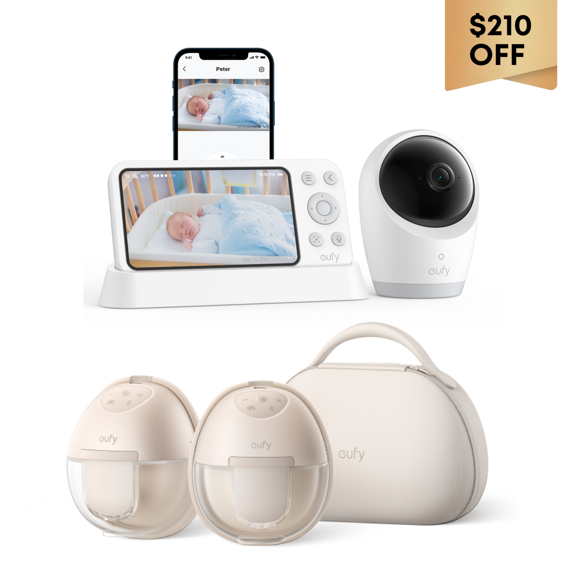 eufy Breast Pump S1 Pro and Baby Monitor E21