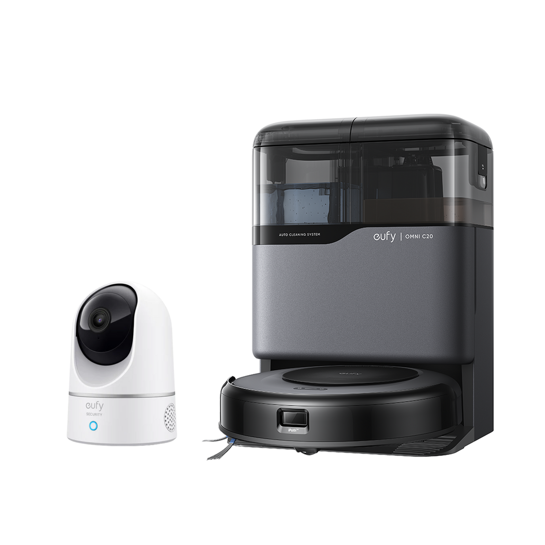eufy Robot Vacuum Omni C20 + Indoor Cam E220 (ExpertSecure System)