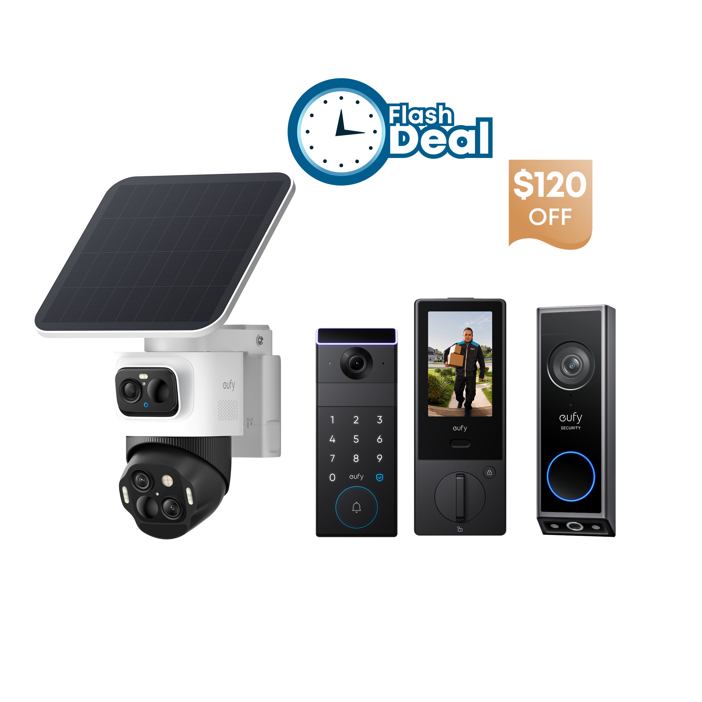eufyCam S4 + eufy FamiLock S3 Max + Video Doorbell E340