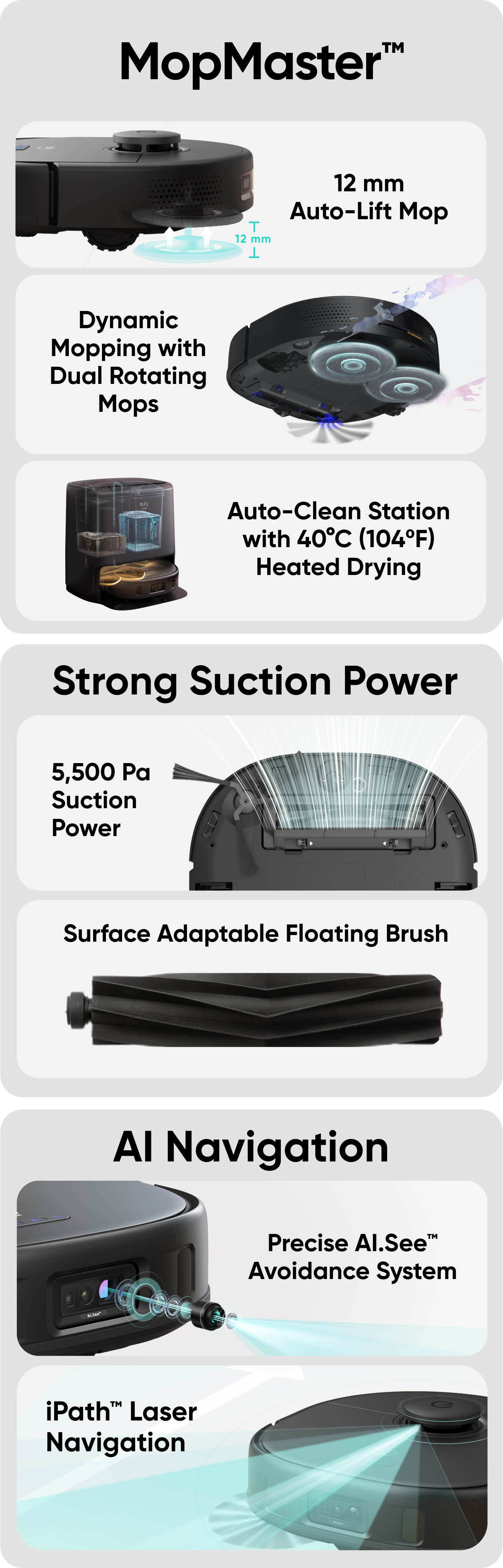 Enter the MopMaster™ Adaptive Pressure Era with eufy Clean X9 Pro