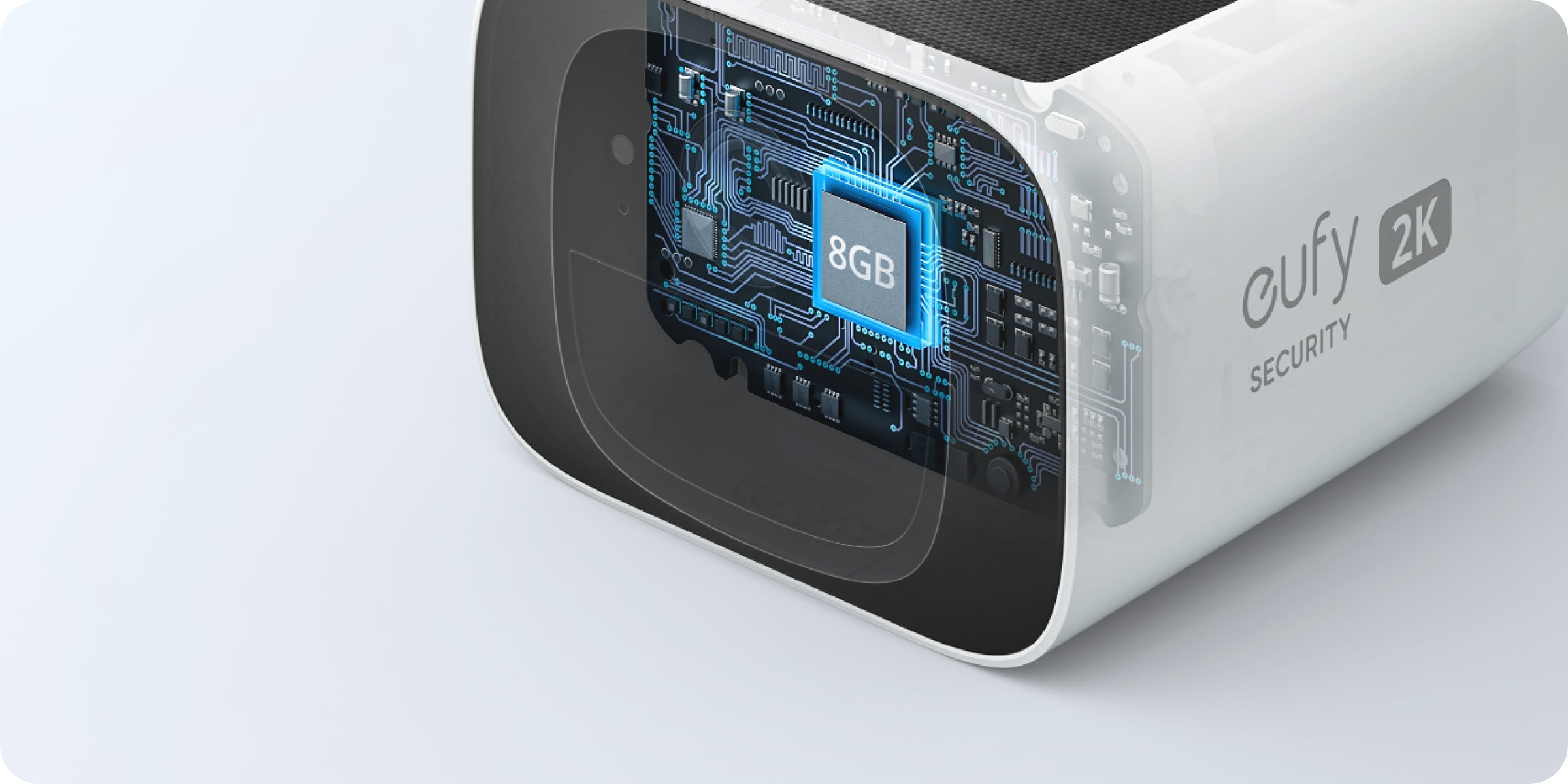 eufy 2K Sicherheitskamera mit 8GB Speicher