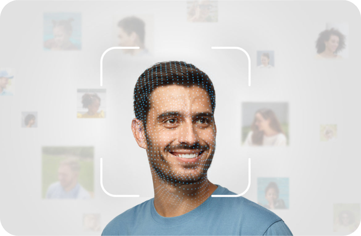 eufy Gesichtserkennung für Sicherheitssystem mit digitalem Raster