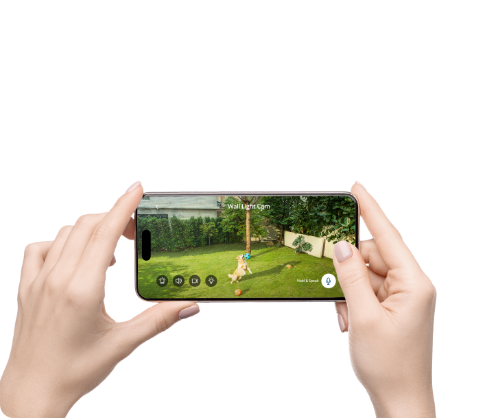 eufy Smartphone mit Live-Kameraansicht für Haustierüberwachung