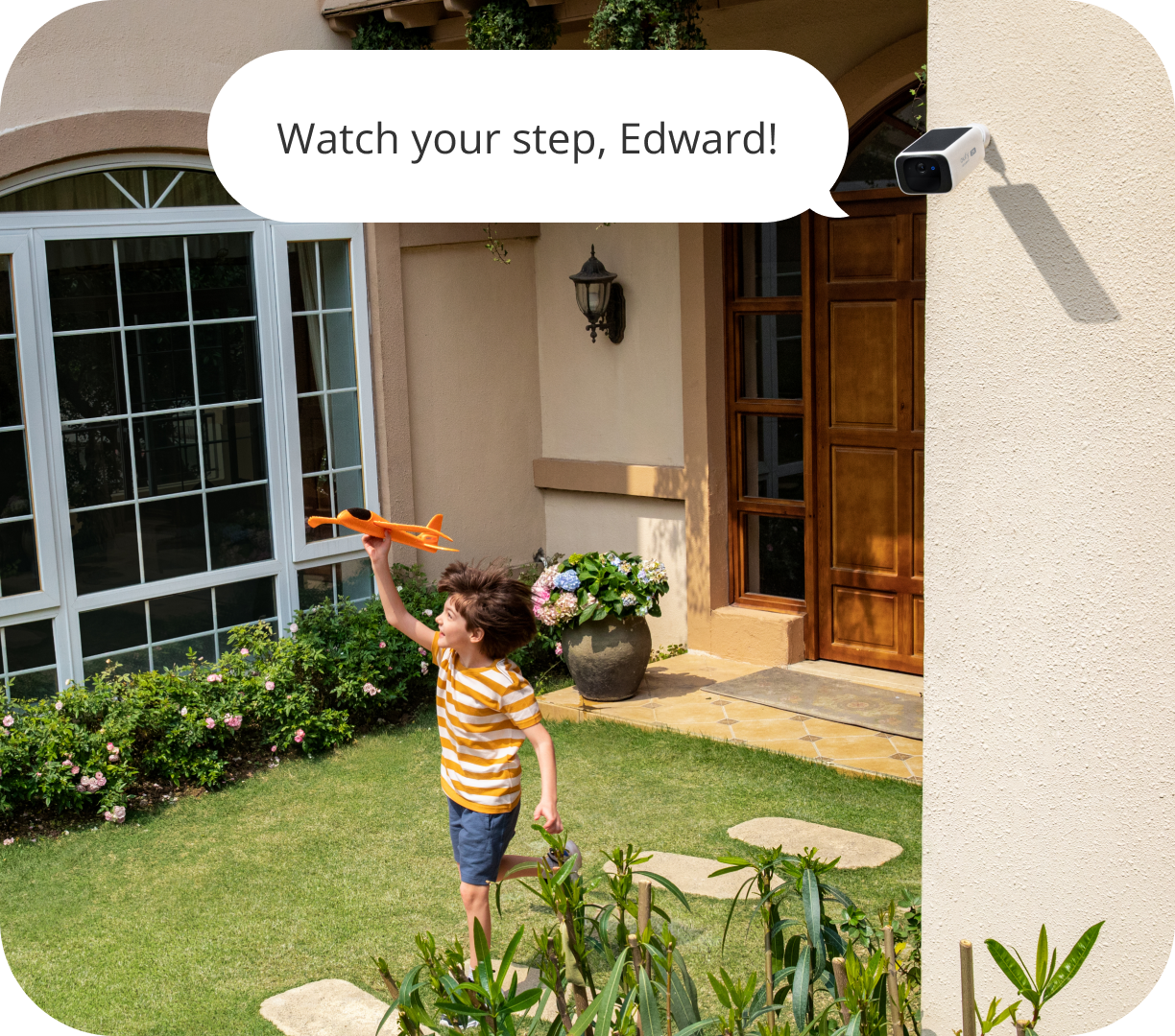 eufy Kamera mit Sprachfunktion für Sicherheit im Garten