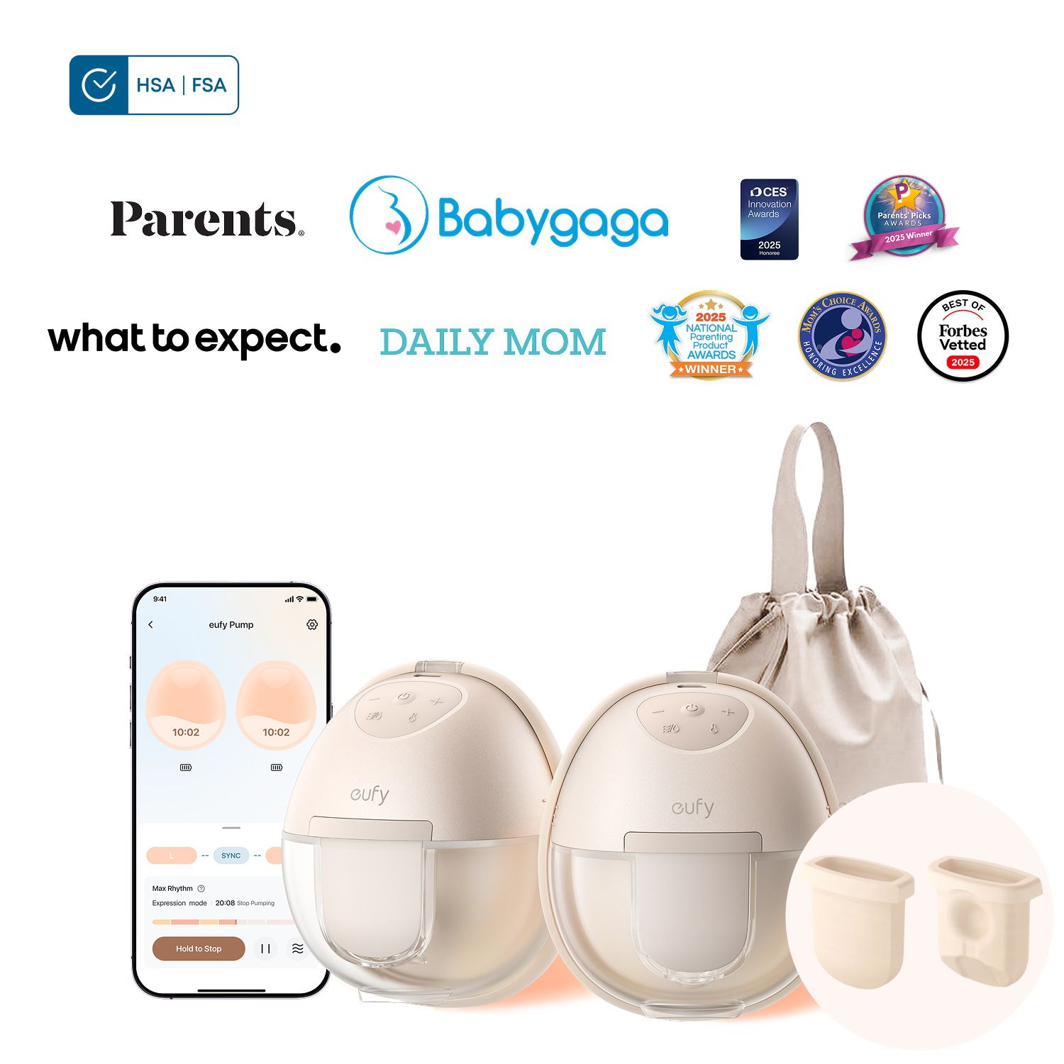 eufy Breast Pump S1 & Diaphragm (2-Pack)