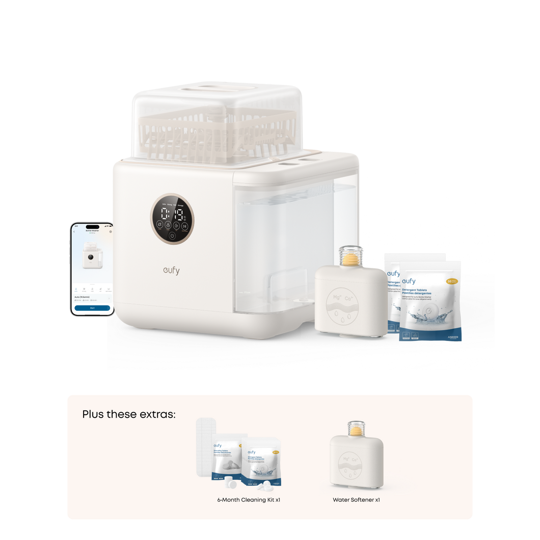 eufy Baby Bottle Washer S1 Pro + 6-Month Essential Cleaning Kit