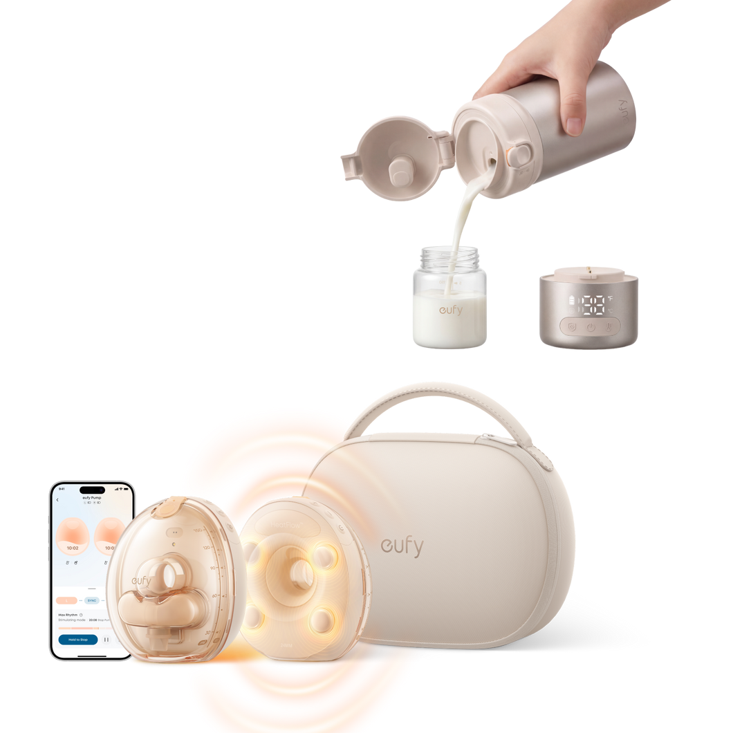 eufy Wearable Breast Pump S2 Pro & Portable Milk Warmer E10