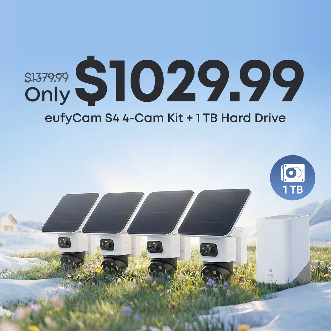 eufyCam S4 4-Cam Kit  + 1 TB Hard Drive