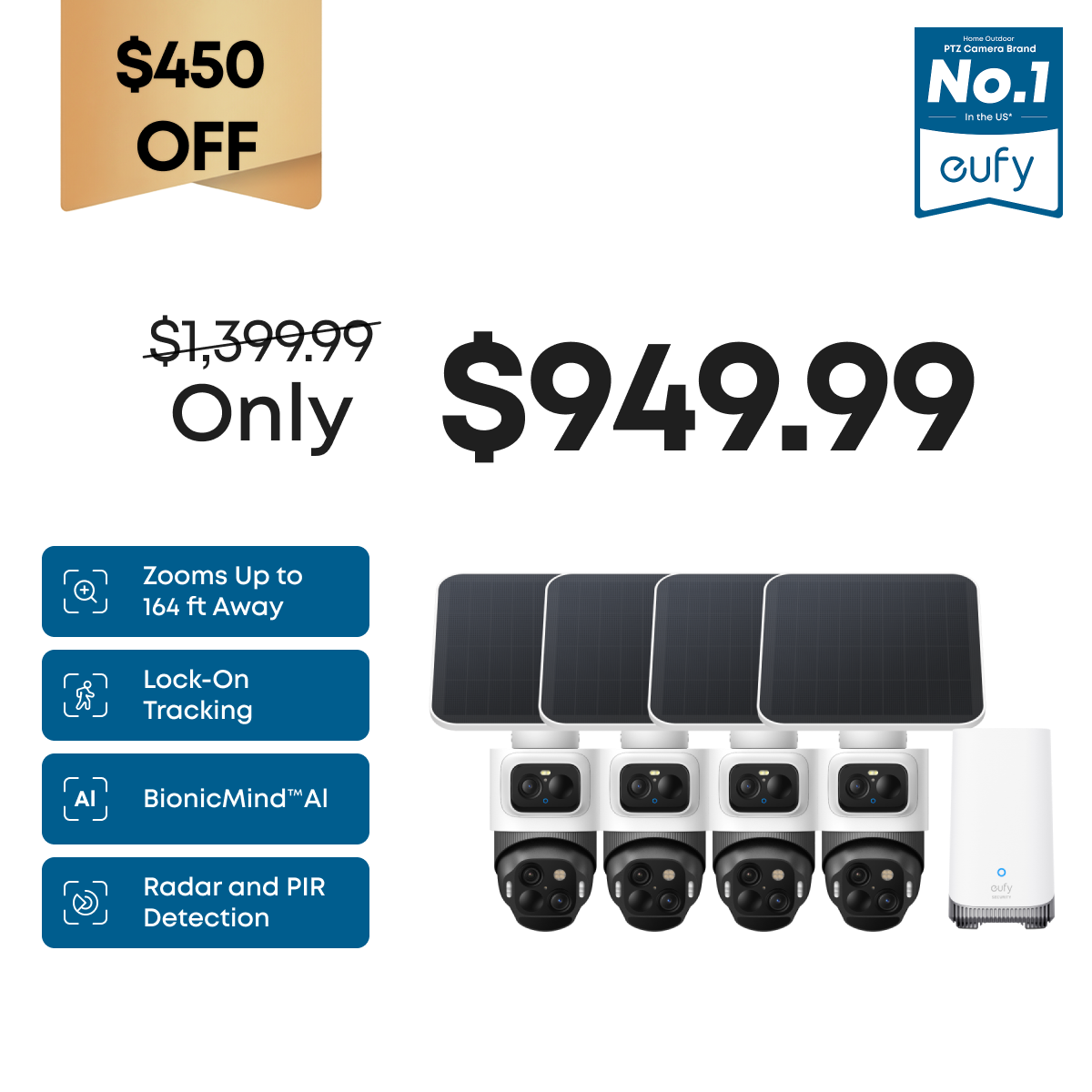 eufyCam S4 4-Cam Kit