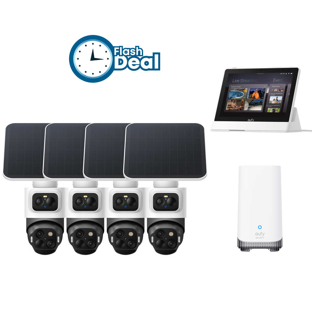 eufyCam S4 4-Cam Kit + eufy Smart Display E10