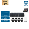 eufyCam S4 4-Cam Kit + eufy Smart Display E10