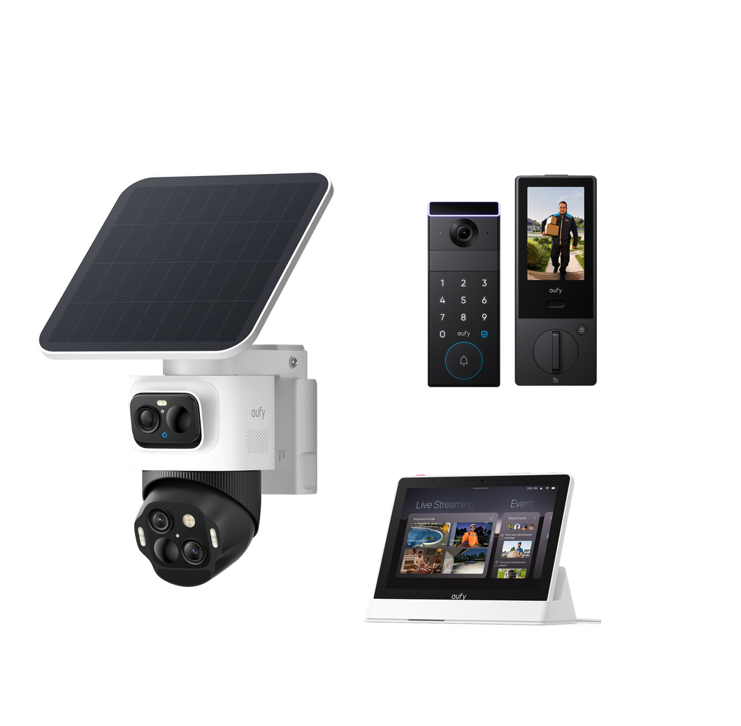 eufyCam S4 +Smart Display E10 + eufy FamiLock S3 Max