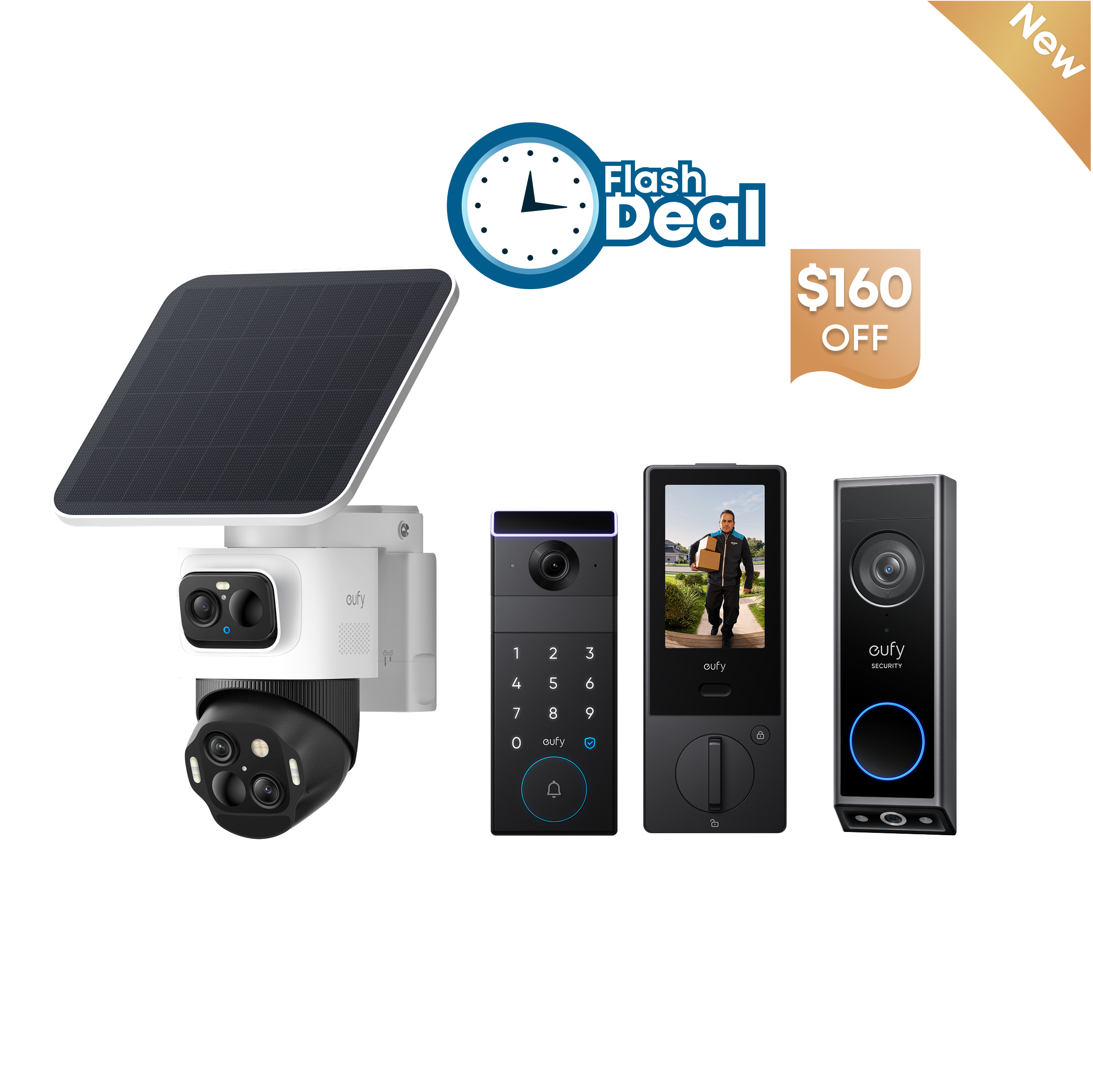 eufyCam S4 + eufy FamiLock S3 Max + Video Doorbell E340