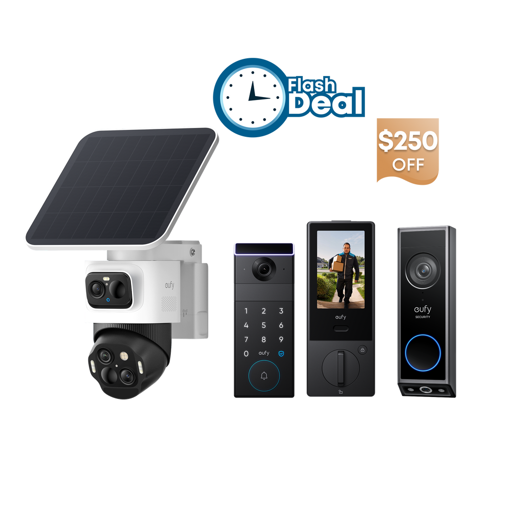 eufyCam S4 + eufy FamiLock S3 Max + Video Doorbell E340