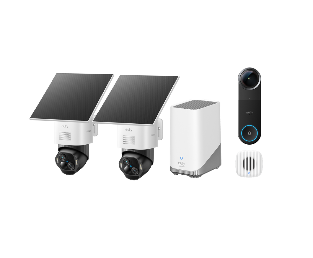 SoloCam E50 2-Cam Kit + Video Doorbell S4 with Chime
