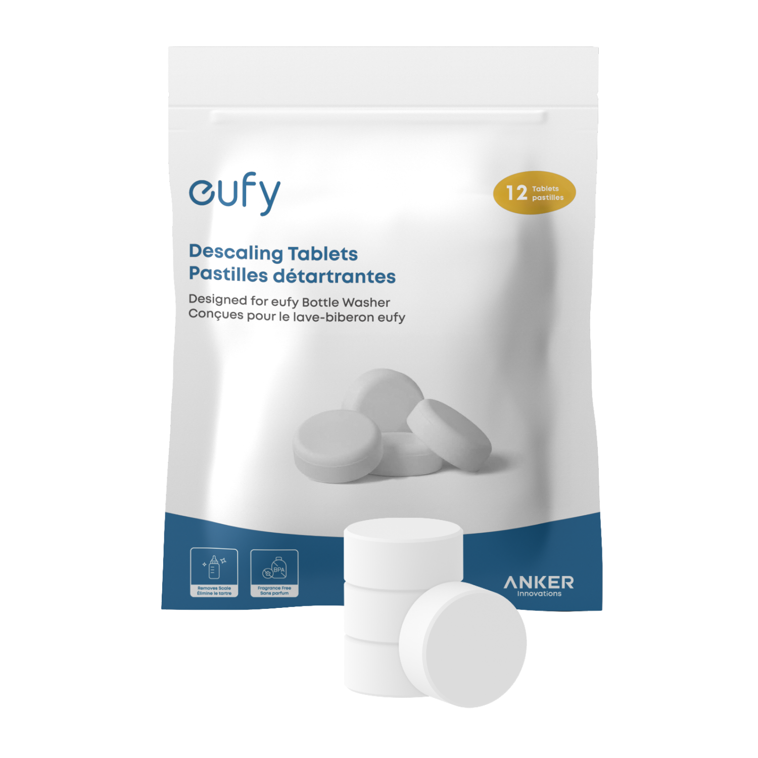 eufy Descaling Tablets for Baby Bottle Washer (12 Count)