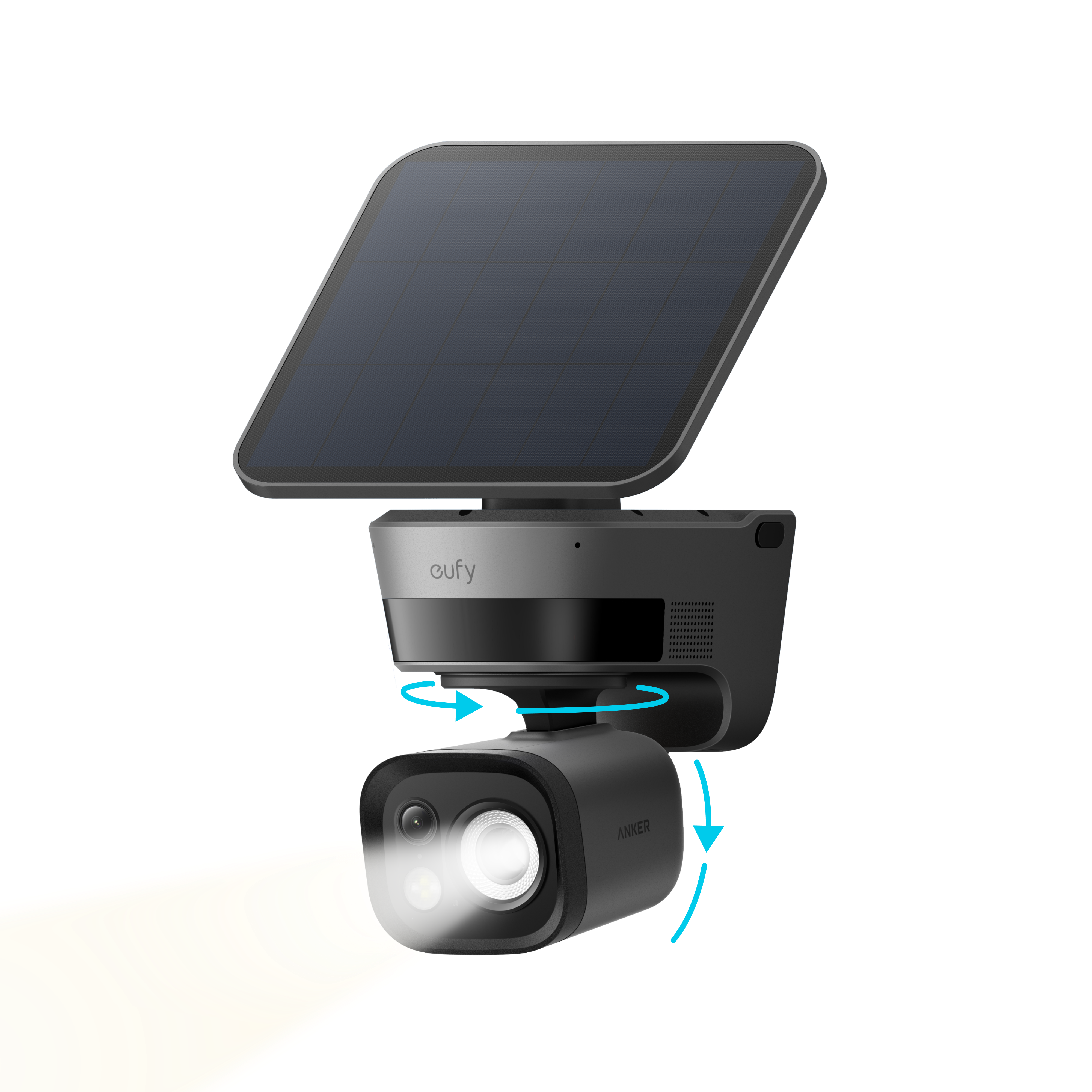 (Black) eufy TrackLight Cam S1