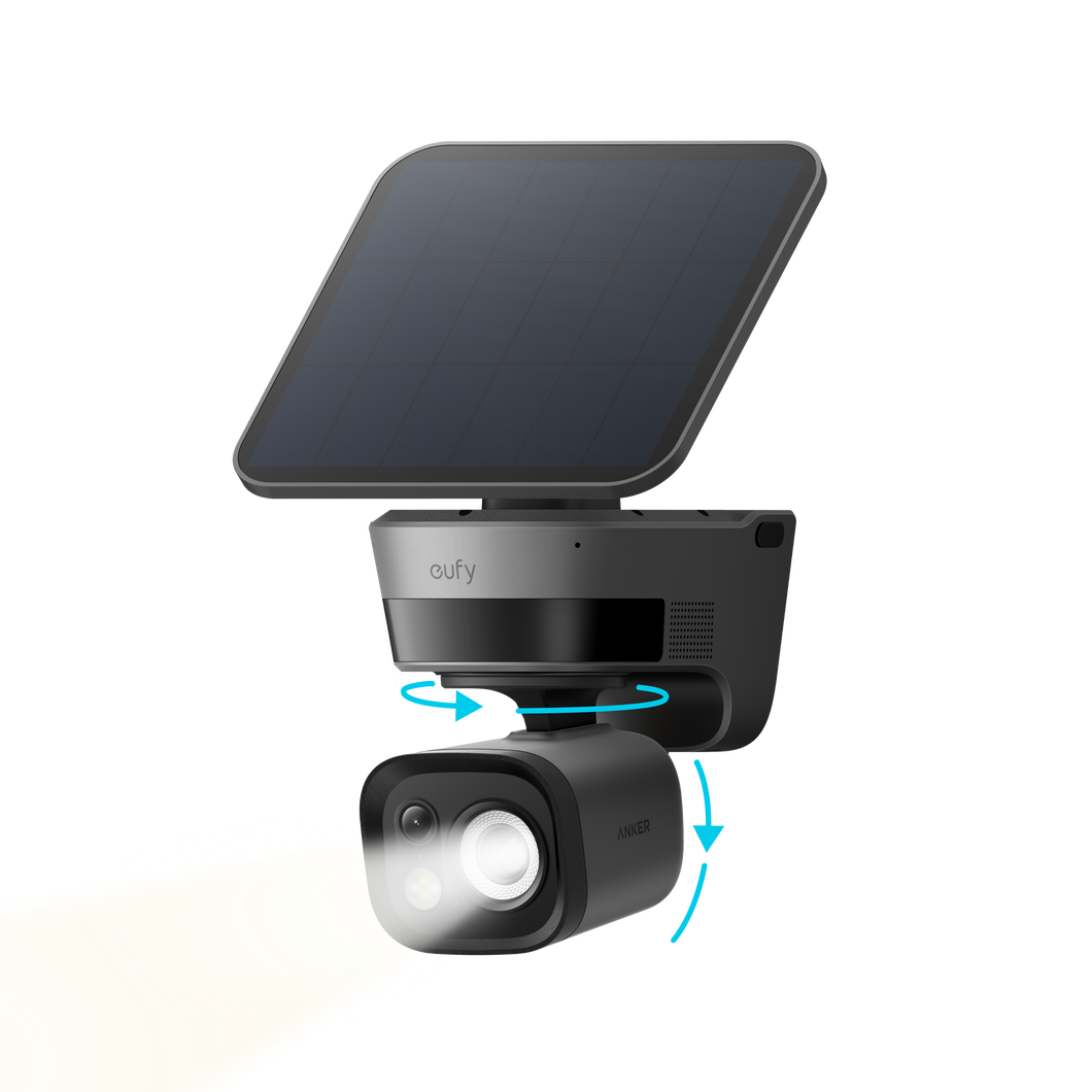 (Black) eufy TrackLight Cam S1 + eufy HomeBase™ S380