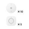 eufy Smoke Alarm E10（10 Pack)+ eufy Indoor Siren E20（5 Pack)