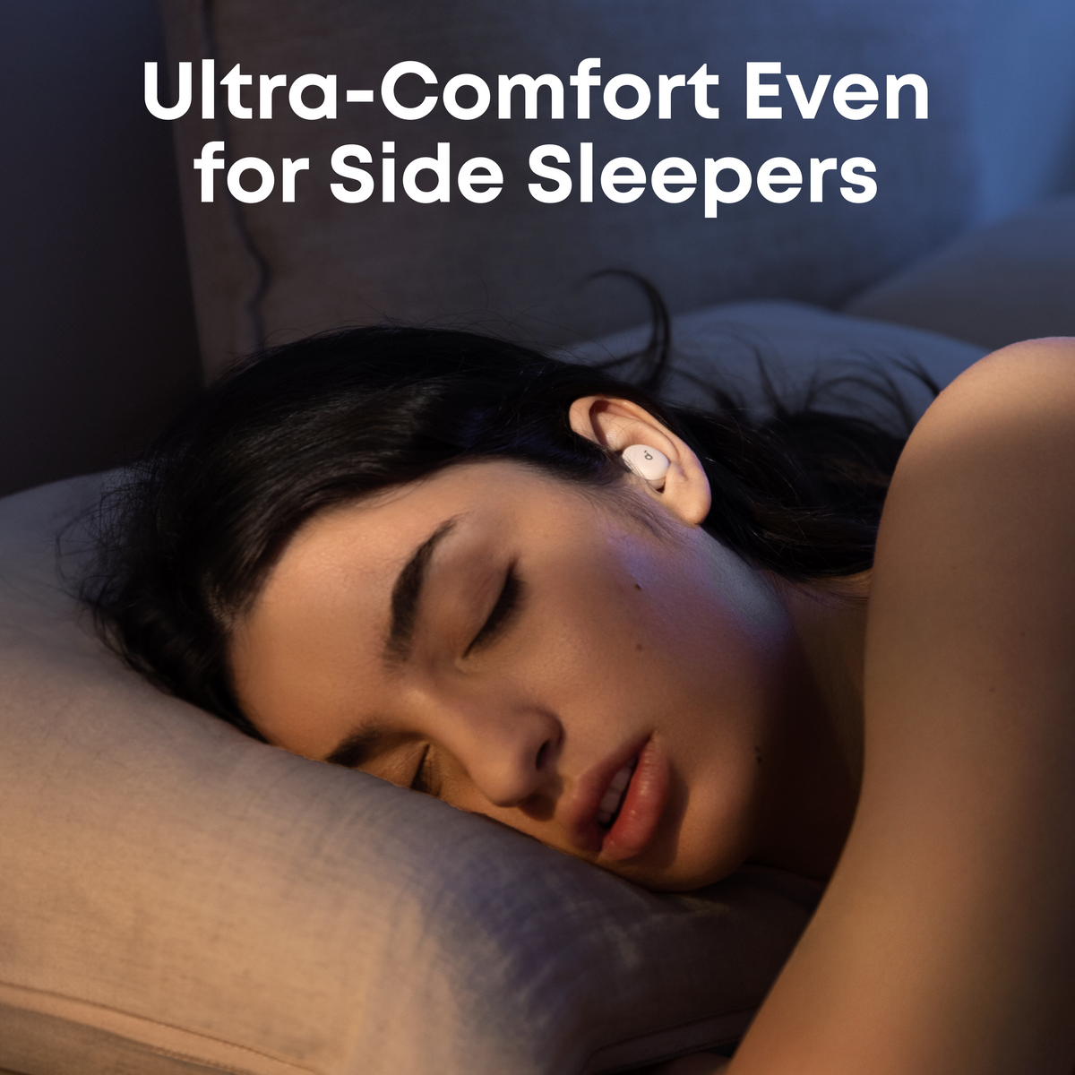 side sleeper enjoy sleep A30 noise cancelling earbuds every night