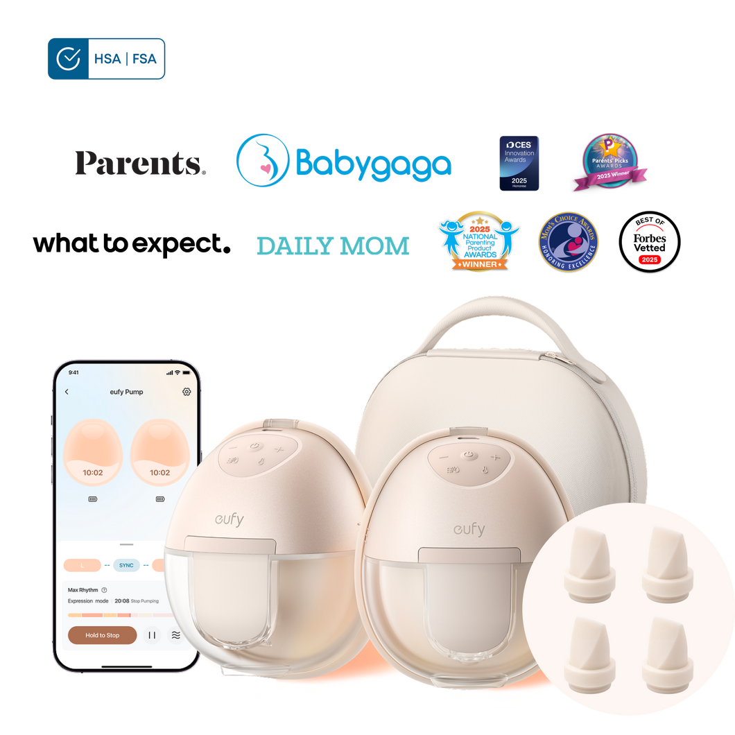 eufy Breast Pump S1 Pro and Original Duckbill Valves (4-Pack)