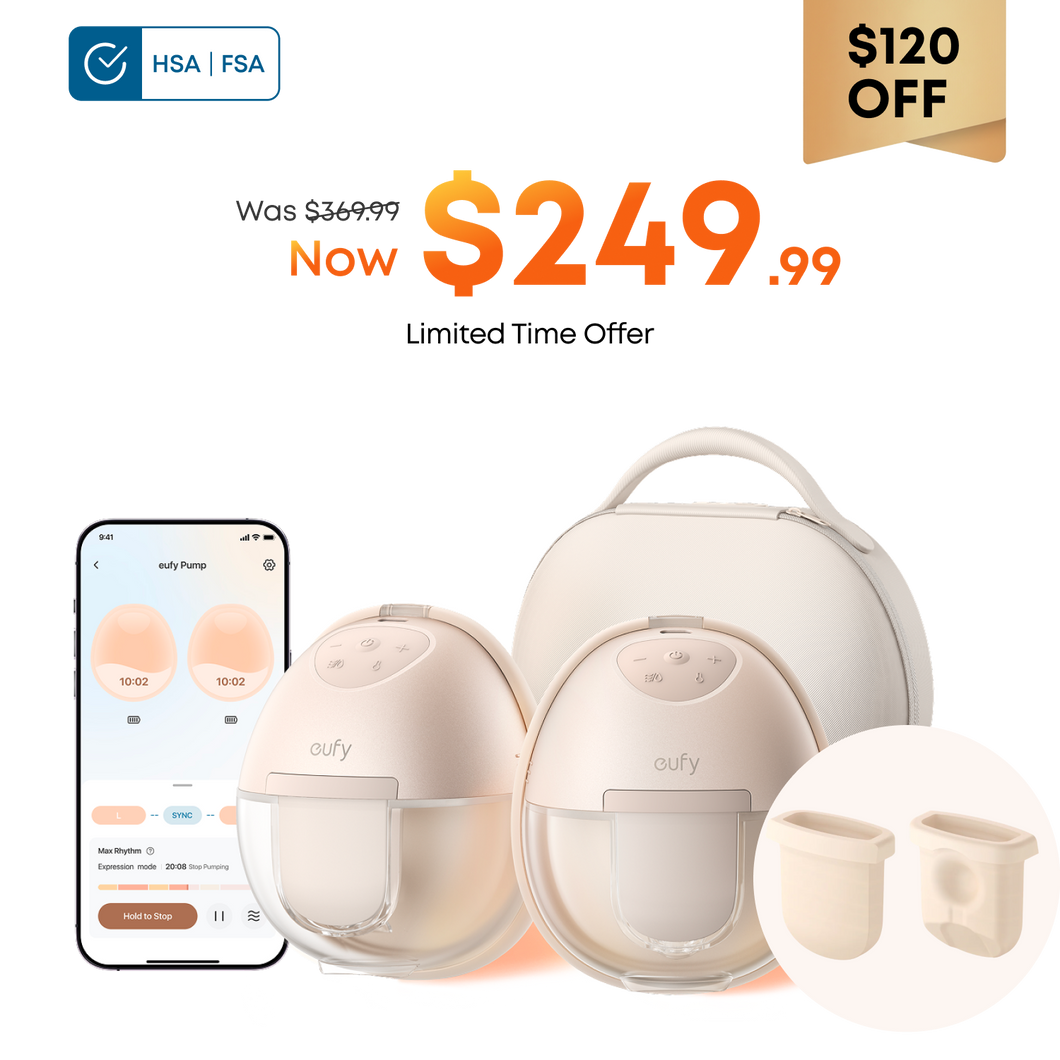 eufy Breast Pump S1 Pro and Original Diaphragm (2-Pack)