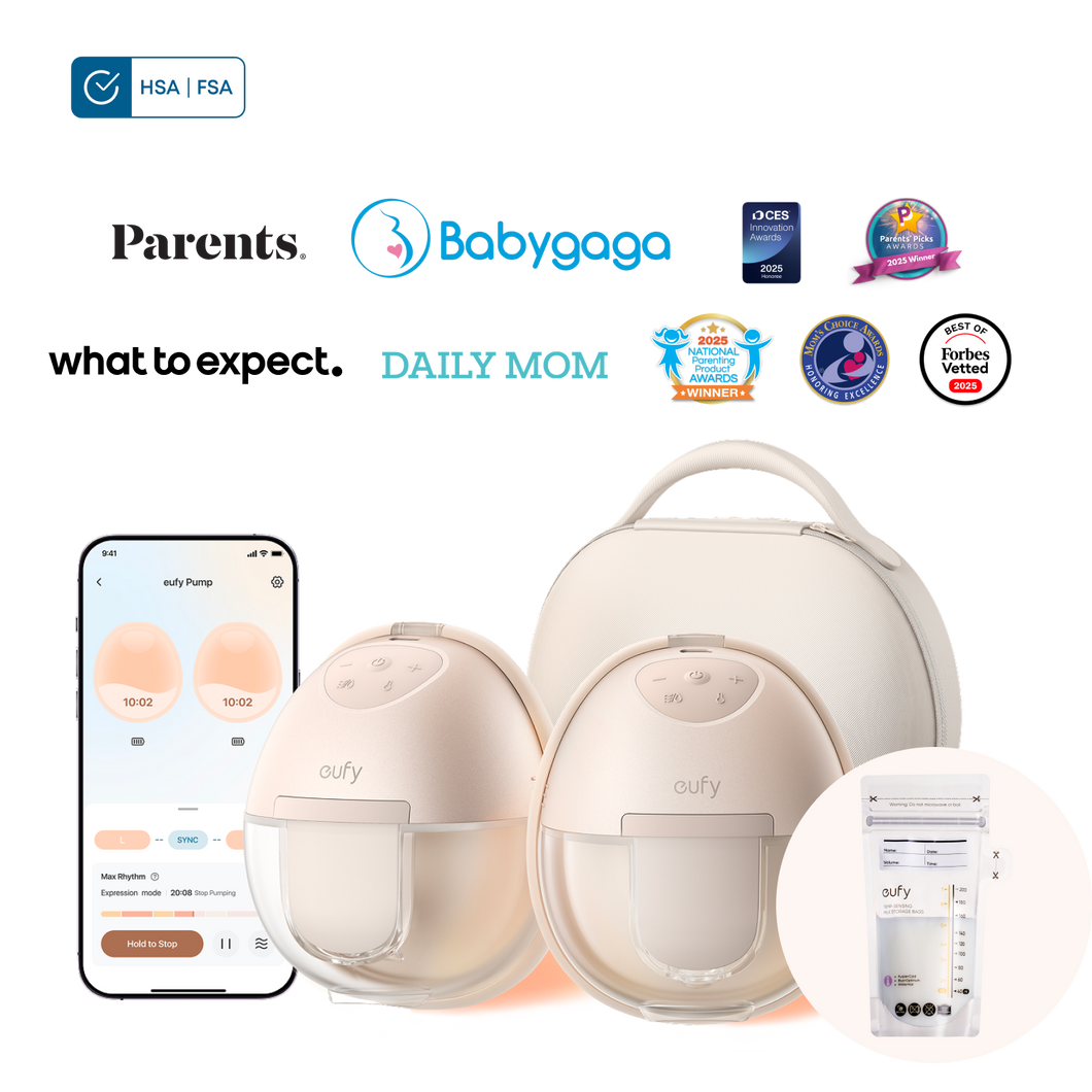 eufy Breast Pump S1 Pro & Milk Bags (120 Pieces)