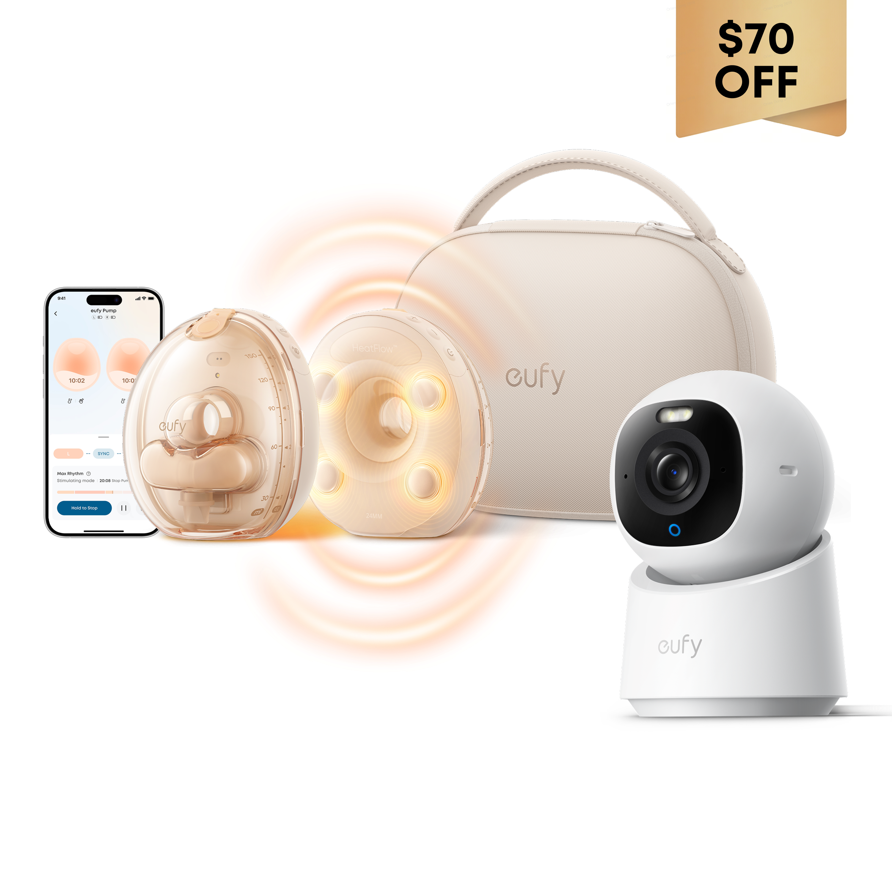 eufy Wearable Breast Pump S2 Pro & Indoor Cam E30