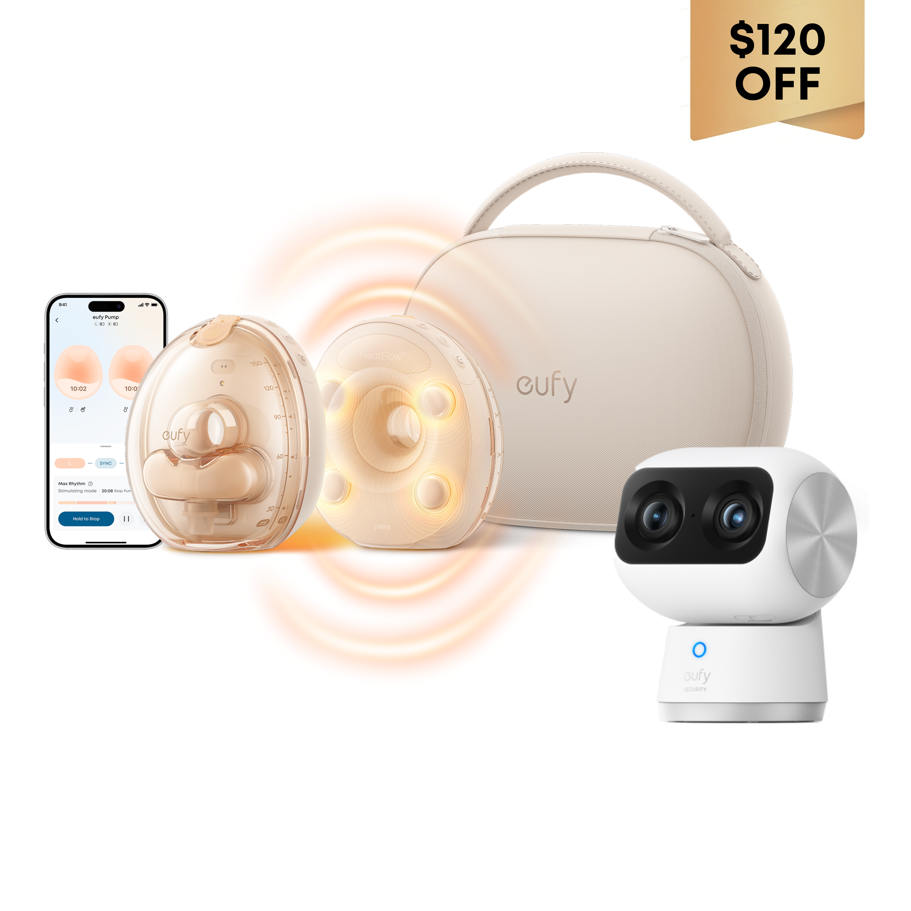 eufy Wearable Breast Pump S2 Pro & Indoor Cam S350