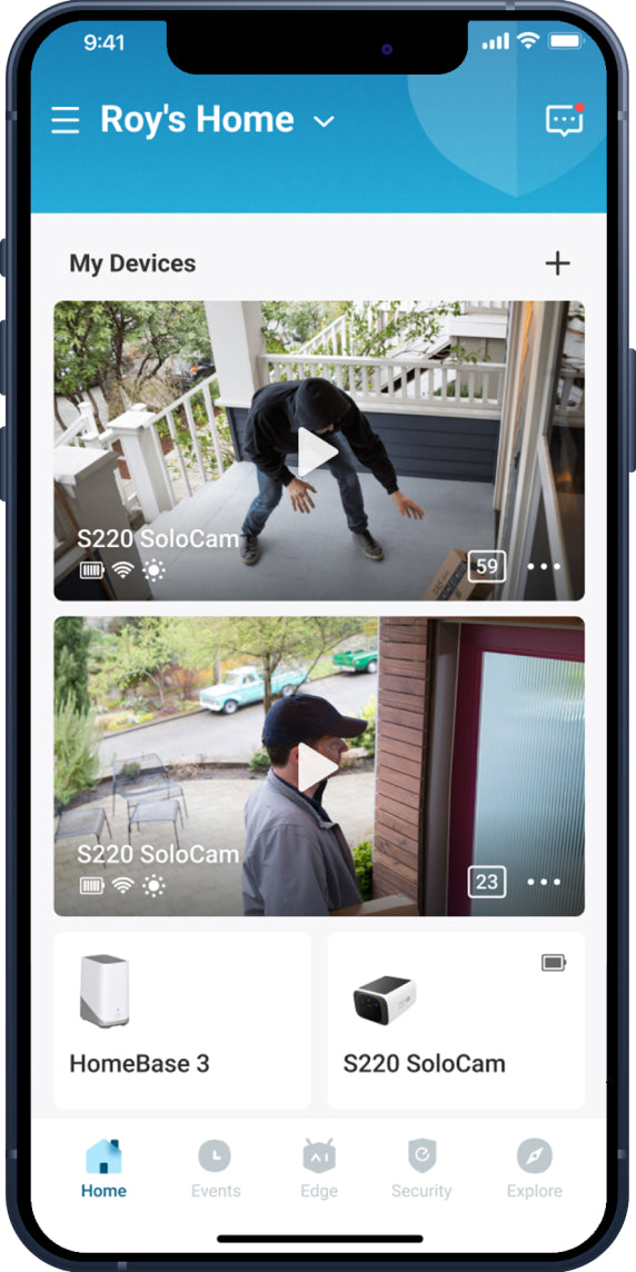eufy App mit S220 SoloCam für Sicherheit und Überwachung.