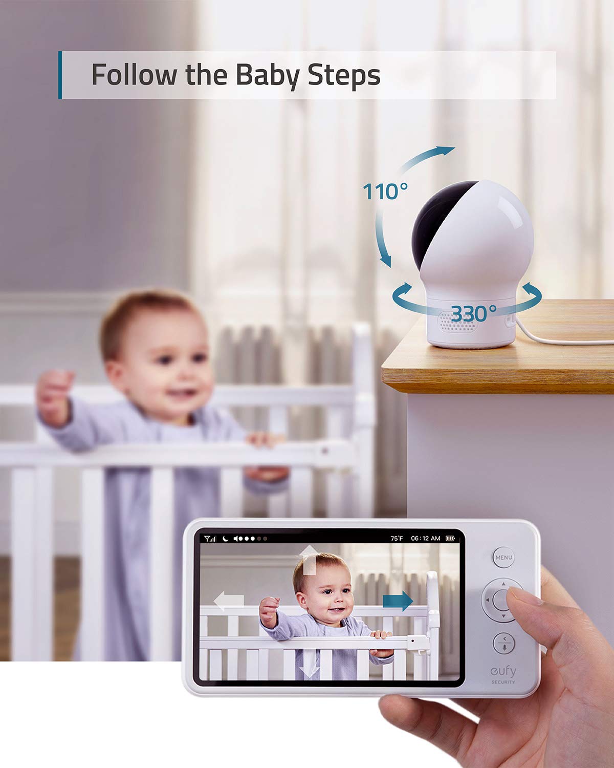 eufy Security Spaceview Video Baby Monitor E110 with Ireland