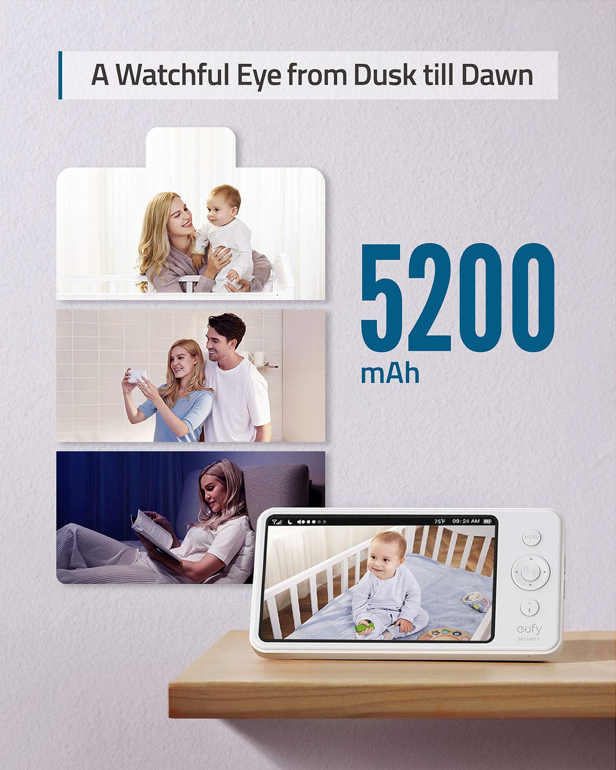 eufy Security Spaceview Video Baby Monitor E110 with Ireland
