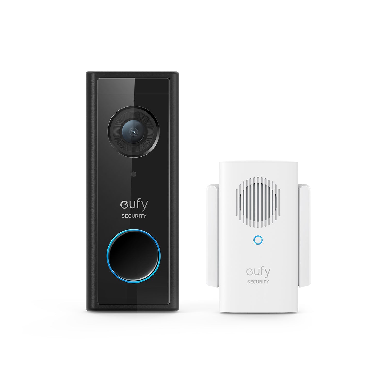 eufy Security Wired 2K Video Doorbell, w/Chime Wireless Wi-fi Compatibility  Smart Video Doorbell in Black in the Video Doorbells department at