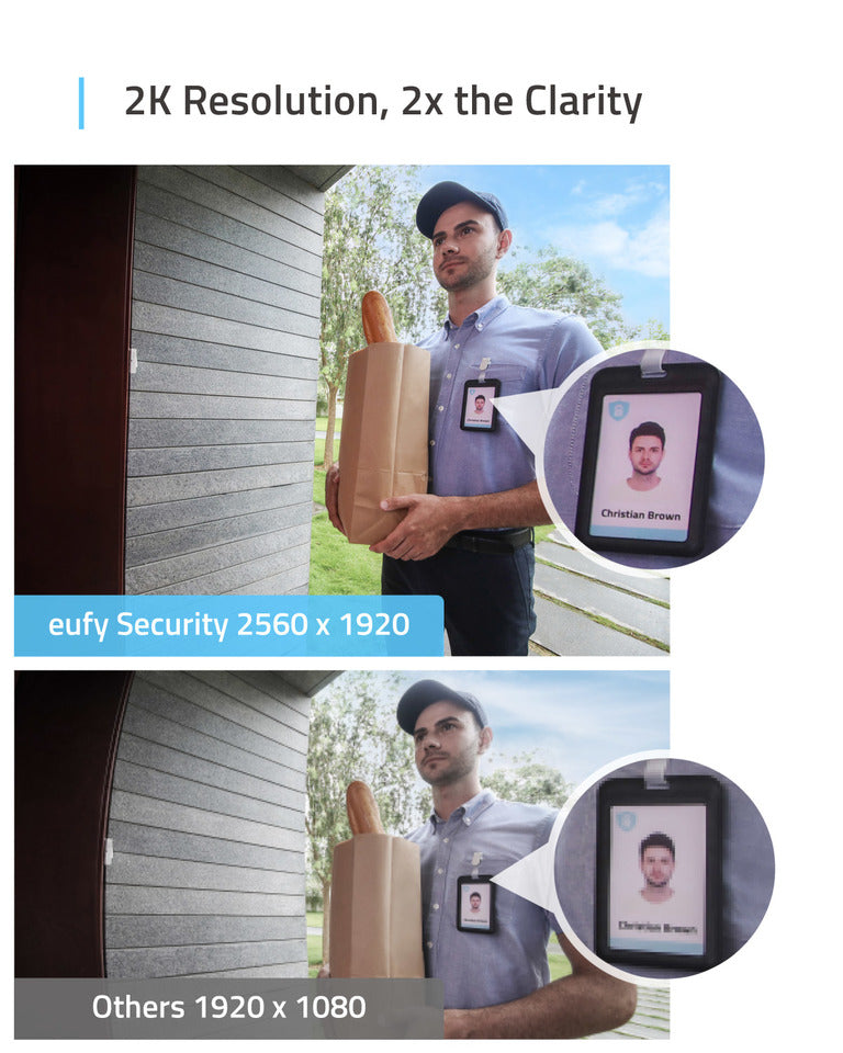 eufy Security Dual-Cam Video Doorbell 2 Pro, Battery Wireless Wi-Fi  Compatible Smart Video Doorbell in Black in the Video Doorbells department  at