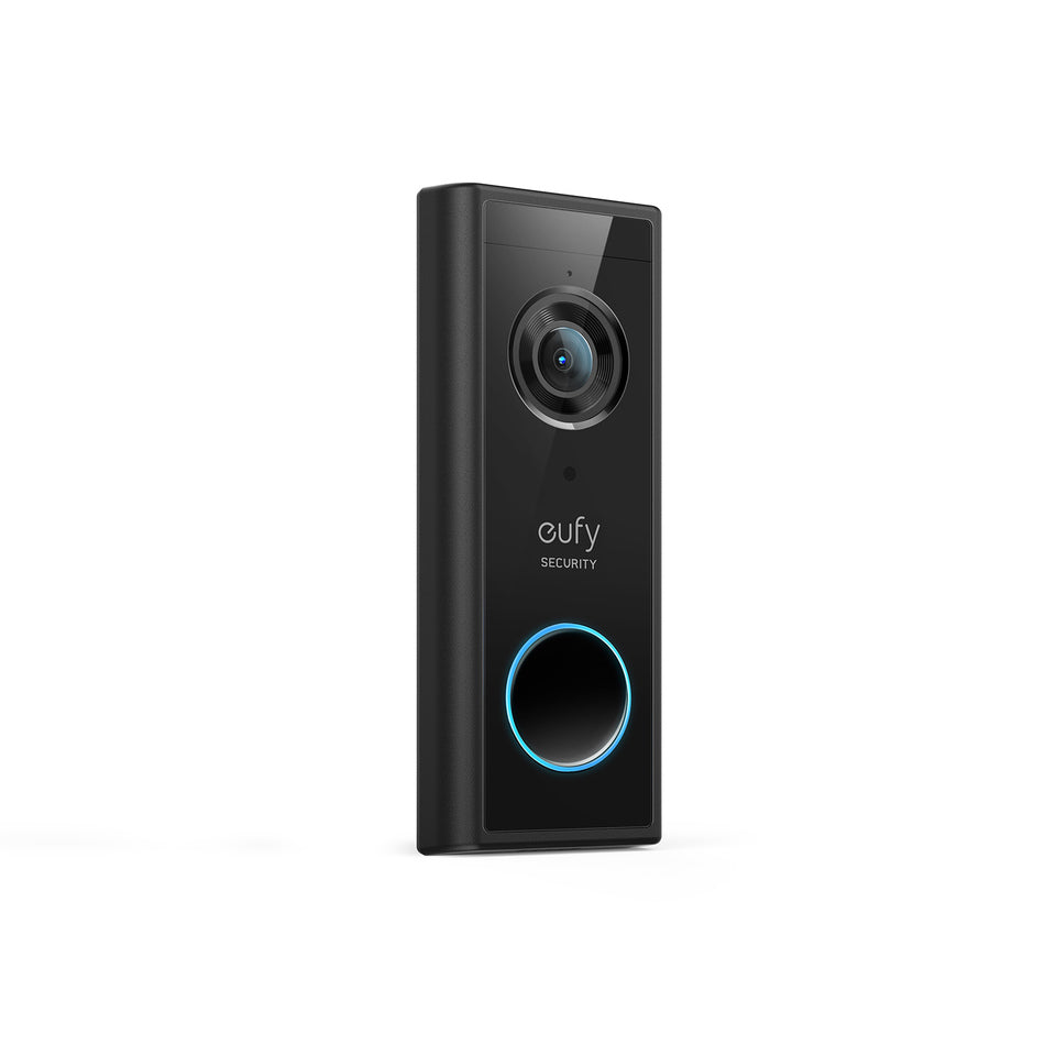 eufy security Smart Video Doorbell 2K HD Wi-Fi - Black