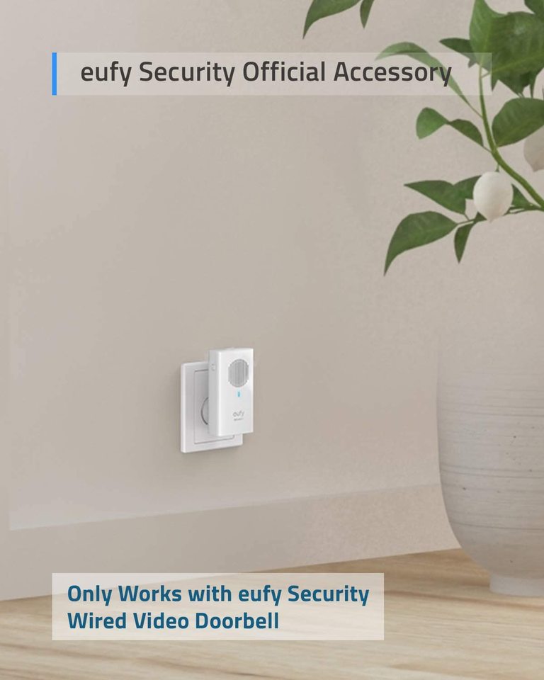 eufy video doorbell camera smart 2K (Wired) chime